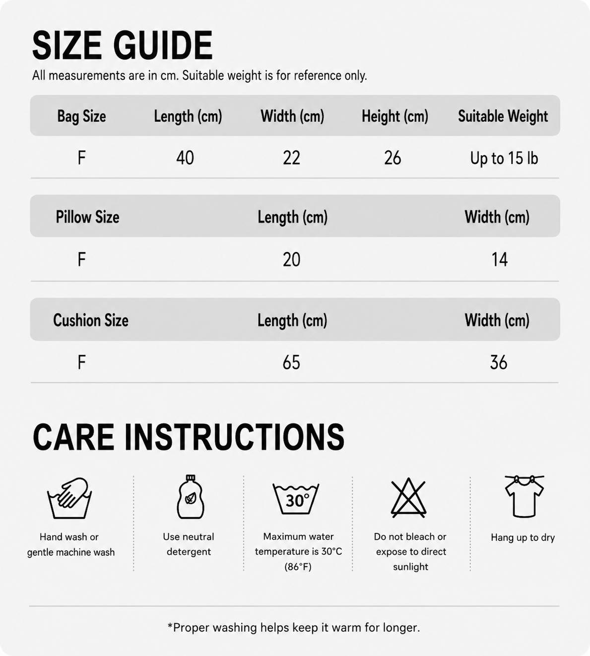 Size Guide