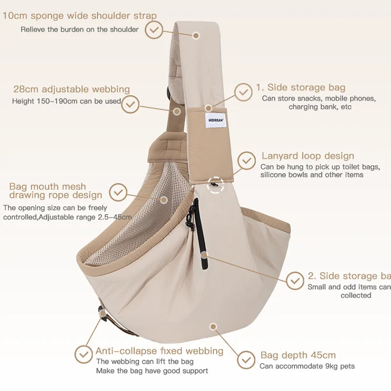 Urban Crossbody Cat Sling Carrier – additional product view 4