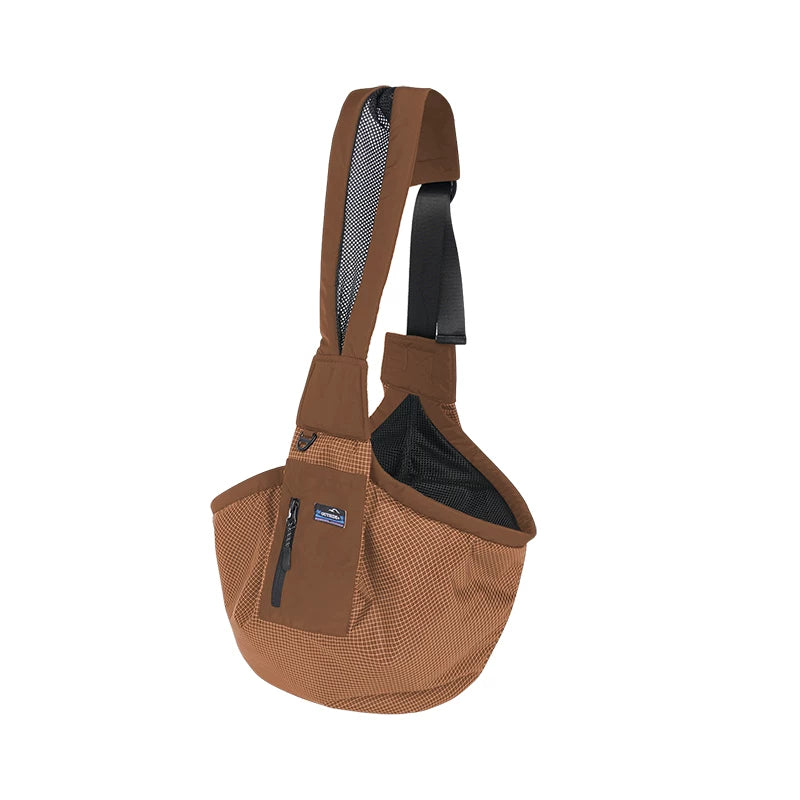Crossbody Pet Sling Carrier with Adjustable Strap