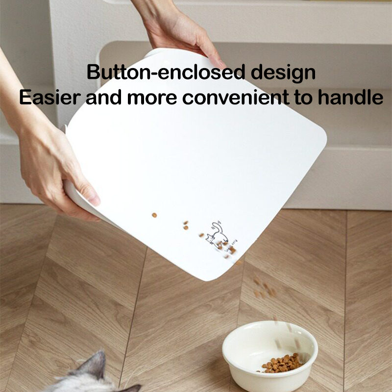 Half-Enclosed Waterproof PU Pet Feeding Mat Non-Slip