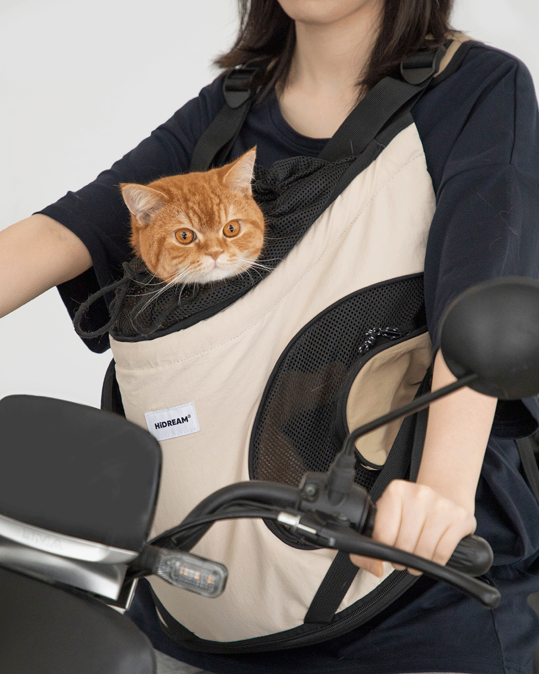 Front Cross Canvas Cat Carrier Bag – additional product view 6