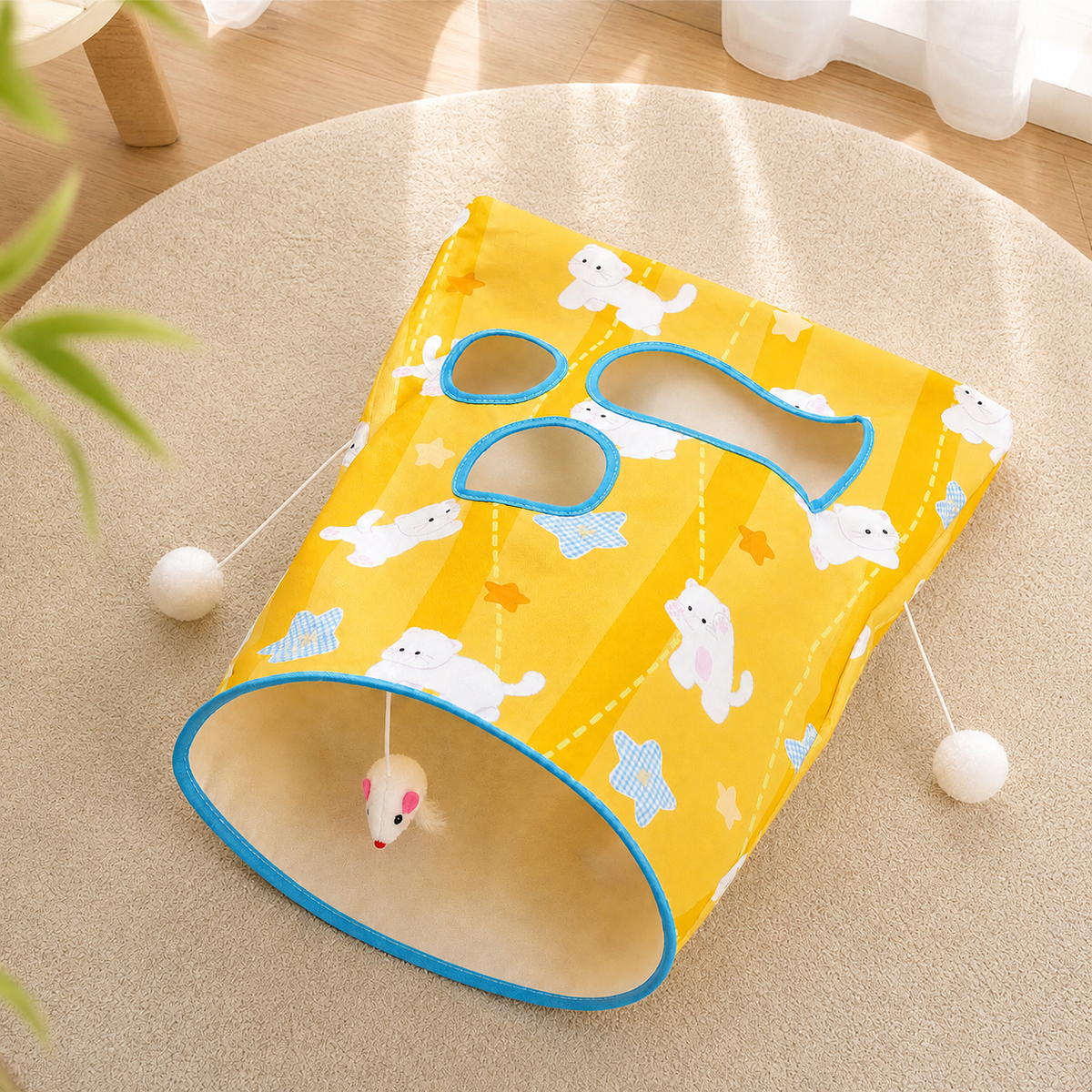 Cat Tunnel Crinkle Bag – Interactive Hide-and-Seek Play Tunnel for Cats