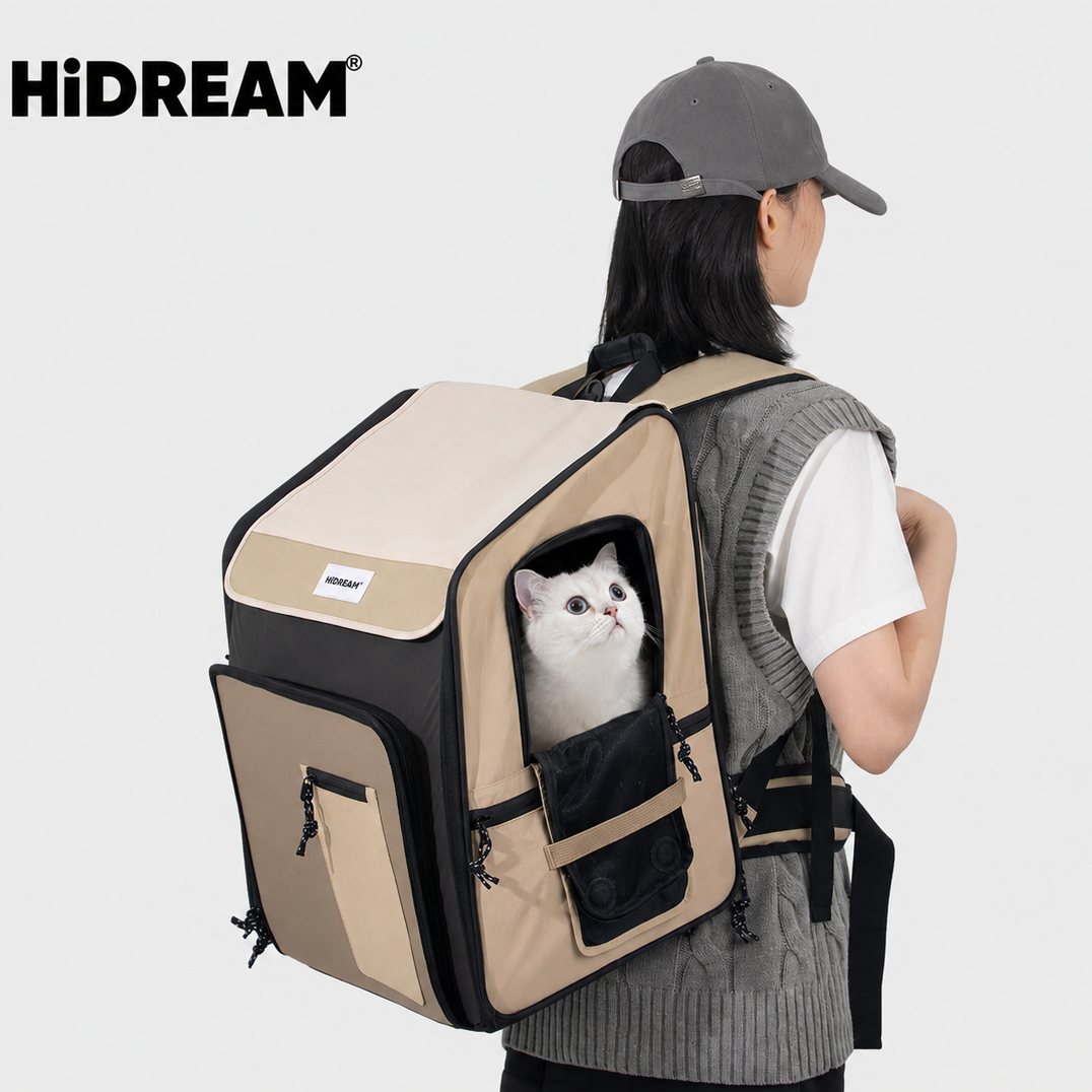 Dual-Expandable Tent Cat Carrier Backpack