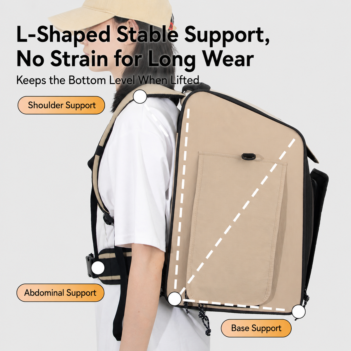 Dual-Expandable Tent Cat Carrier Backpack – additional product view 6