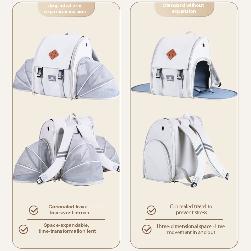 Large Expandable Cat Carrier Backpack