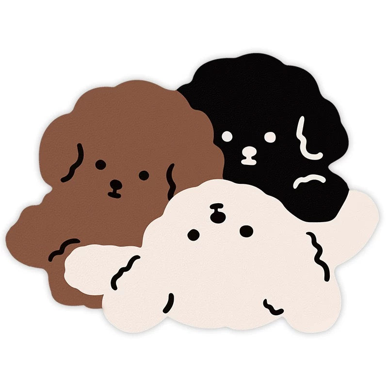 Cartoon Pet Feeding Mat – Animal-Shaped Bowl Floor Protector