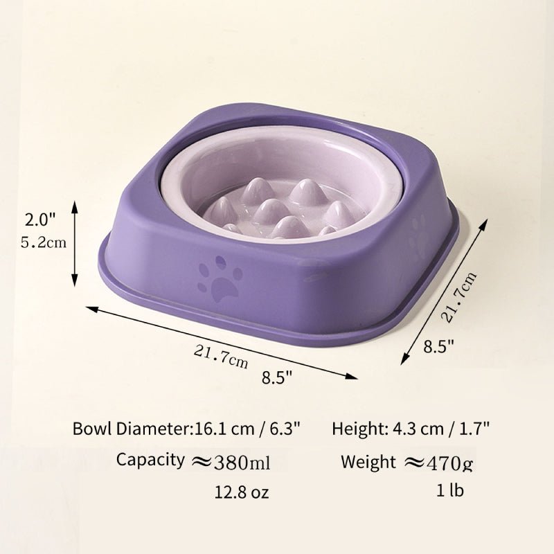 Ceramic Slow Feeder Dog Feeding Bowls With Detachable Stand