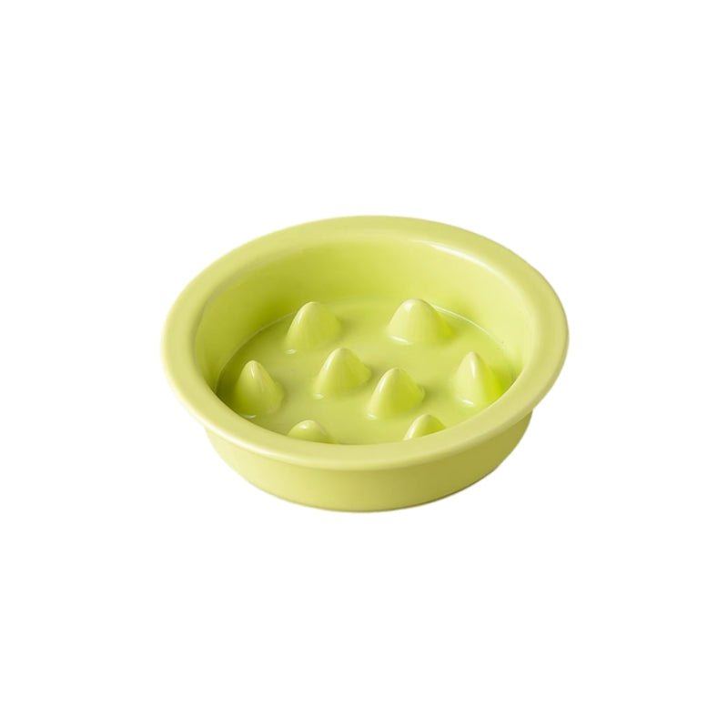 Ceramic Slow Feeder Pet Feeding Bowls With Holder