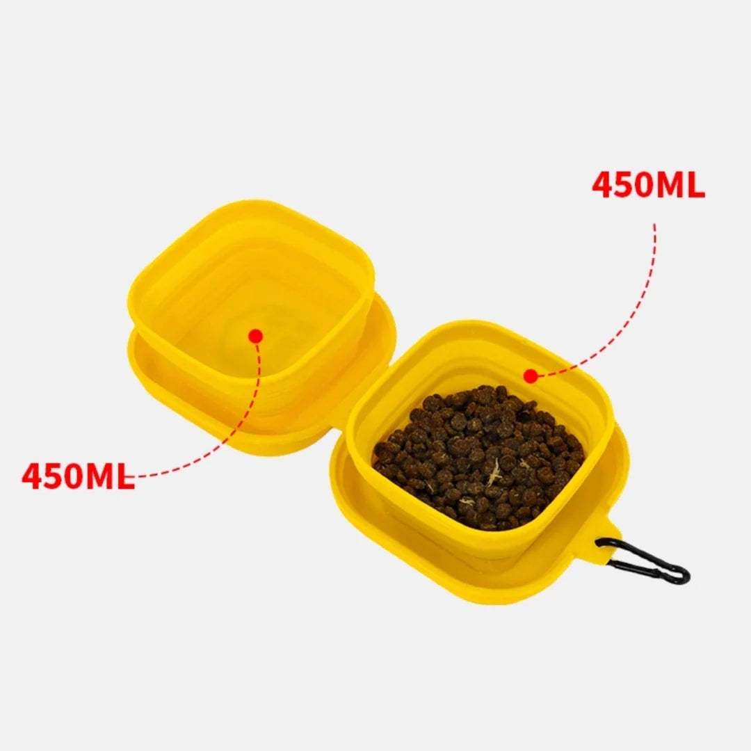 PocketRoute Collapsible Double Pet Bowl