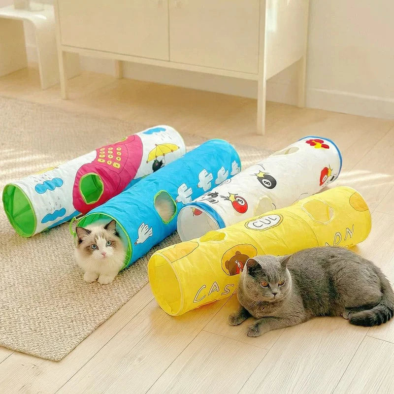 Peek-a-Play Illustrated Cat Tunnel