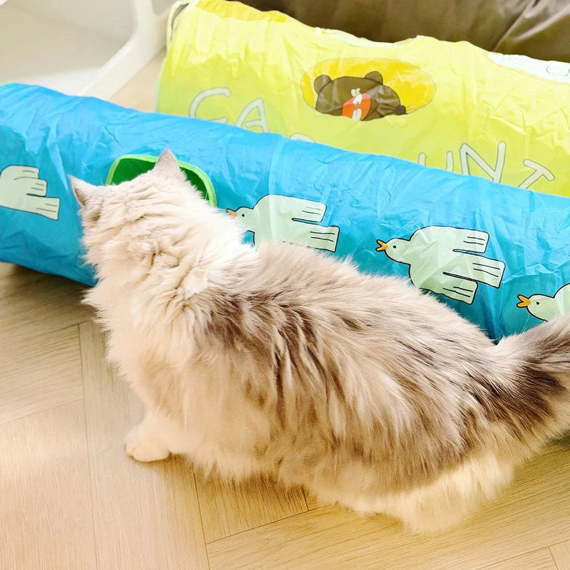 Peek-a-Play Illustrated Cat Tunnel