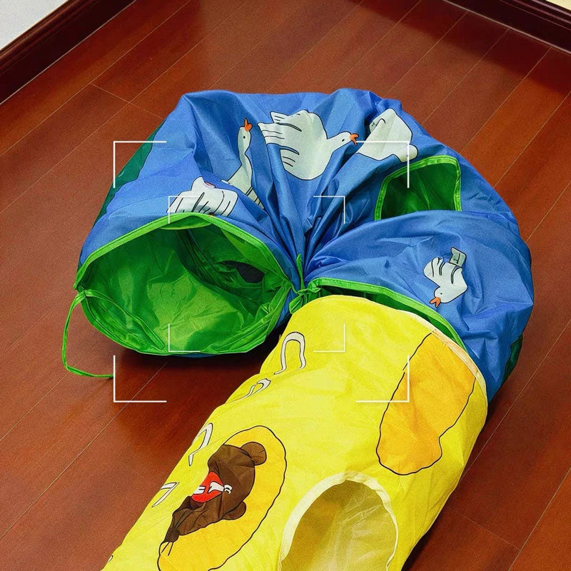 Peek-a-Play Illustrated Cat Tunnel