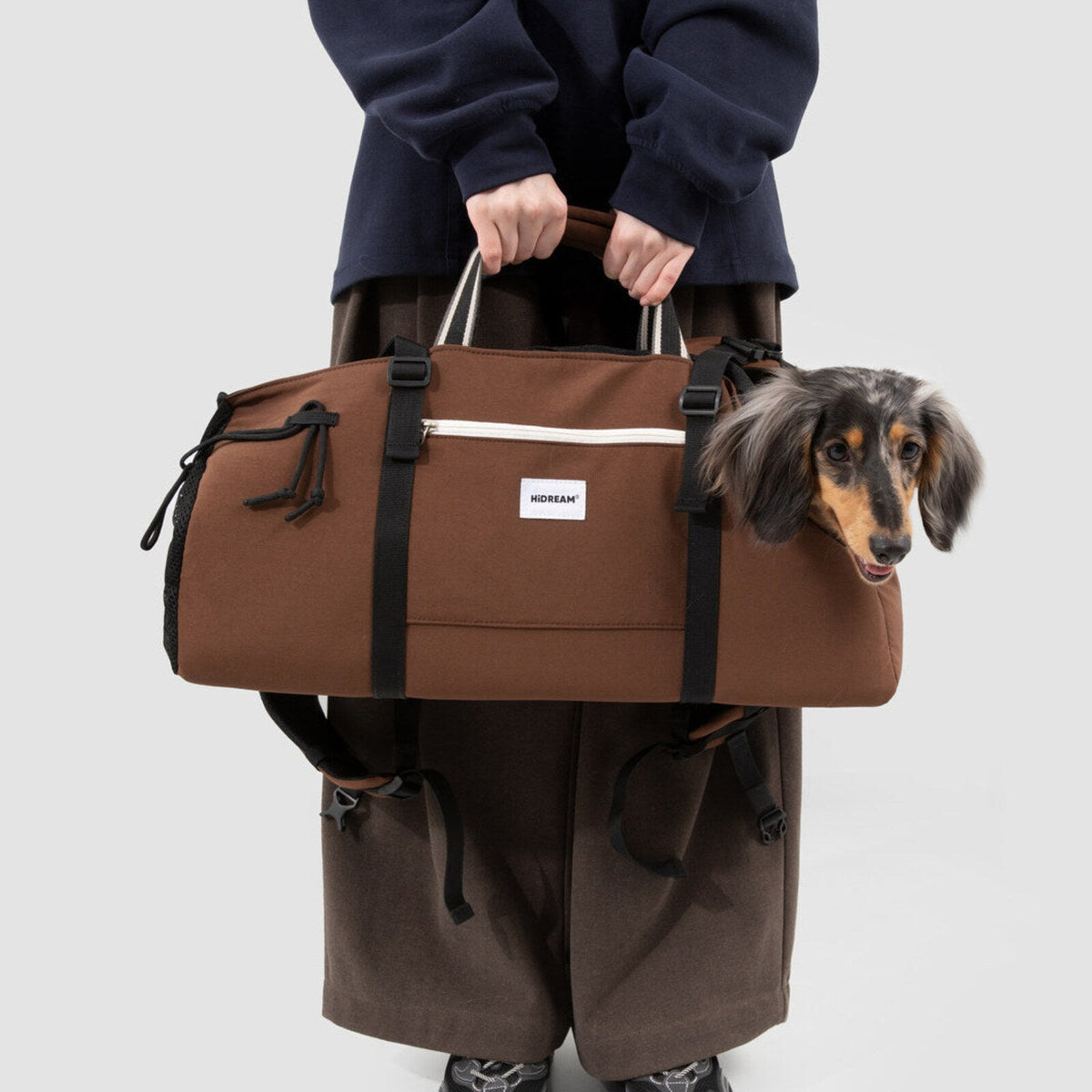 Baguette Long-Body Dachshund Carrier Backpack – main product view, image 1