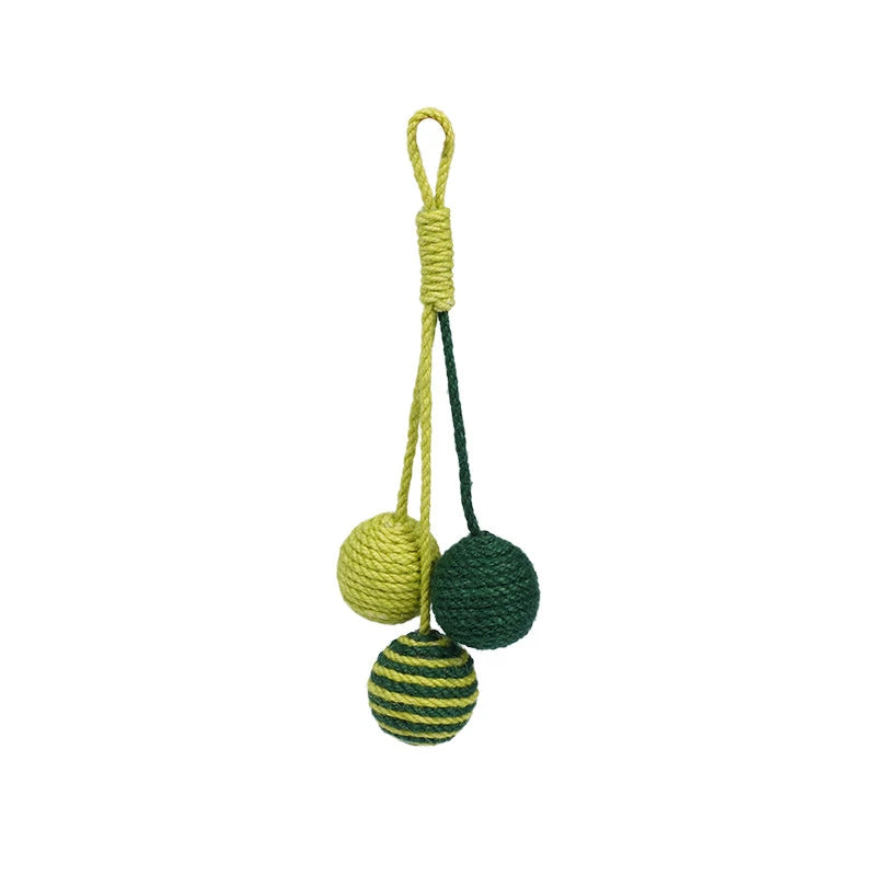 Funny Cat Toy Balls Sisal Interactive Pet Toy