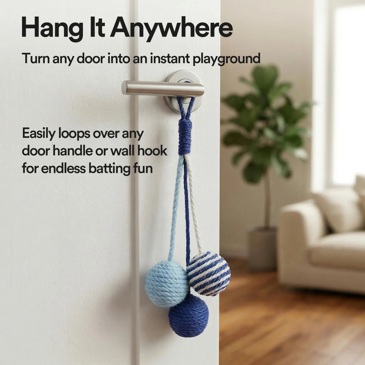 Funny Cat Toy Balls Sisal Interactive Pet Toy