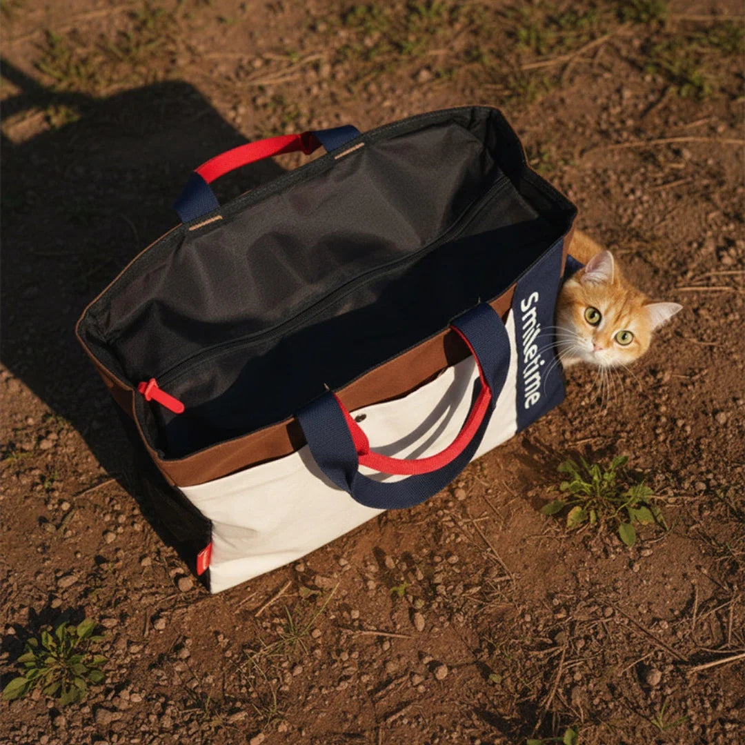 ChromaGrid Lightweight Canvas Cat Carrier Tote – additional product view 6