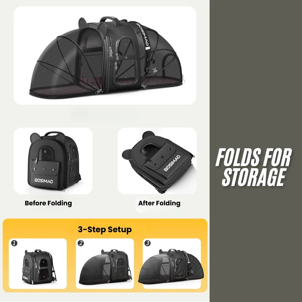 FlexCove Dual-Expandable Cat Backpack – additional product view 11