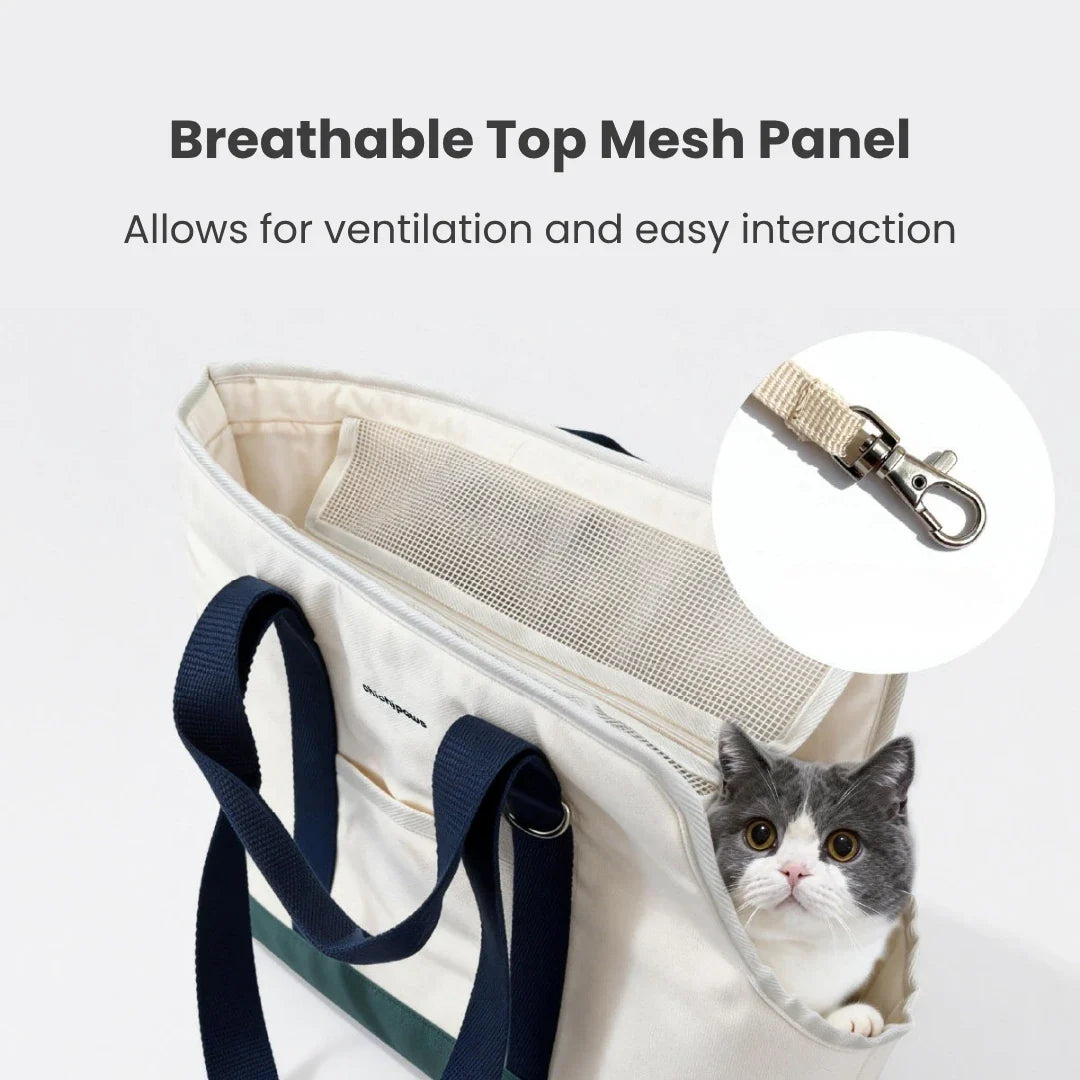 CourtPace Sporty Canvas Cat Carrier Tote – additional product view 7