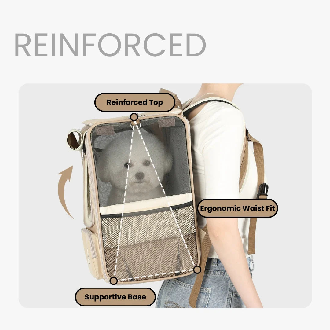 VistaCabin Structured Cat Carrier Backpack – additional product view 5