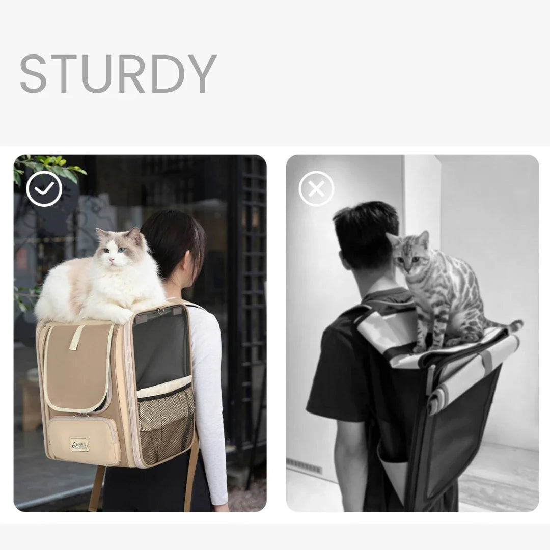 VistaCabin Structured Cat Carrier Backpack – additional product view 6