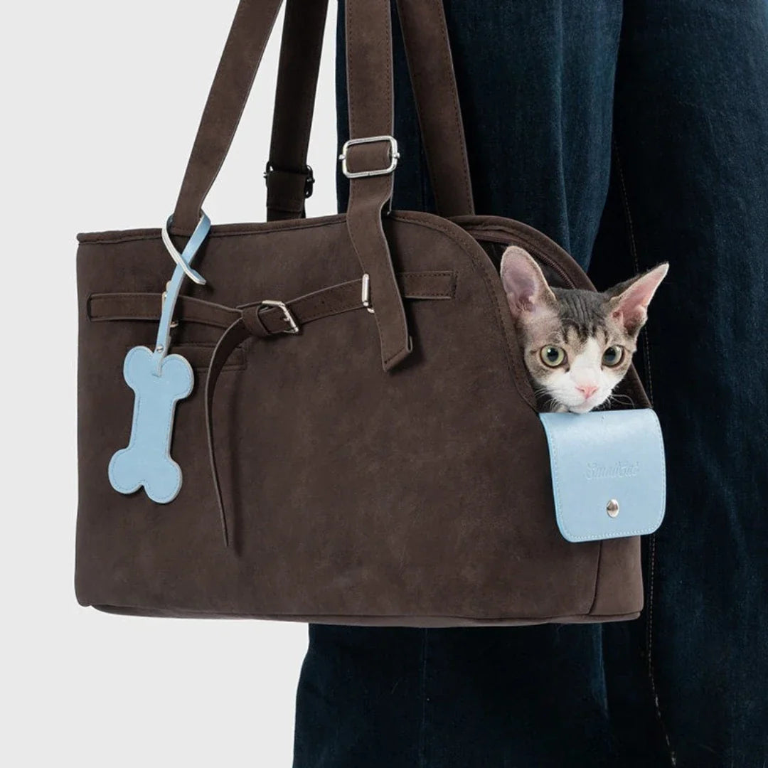 LoomWeave Suede Cat Carrier Tote – additional product view 2