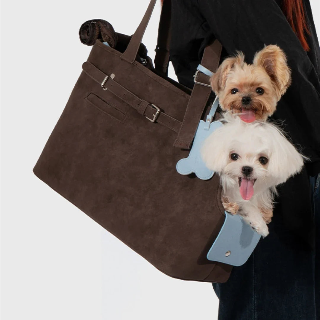 LoomWeave Suede Cat Carrier Tote – additional product view 3